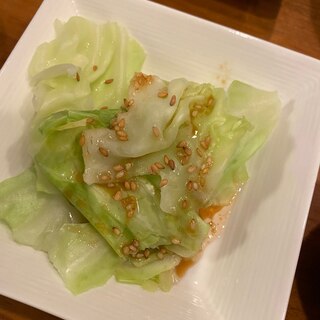 茹でキャベツの和え物